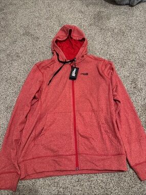 Capelli Sport Men’s Red Heather Zip Hoodie size S